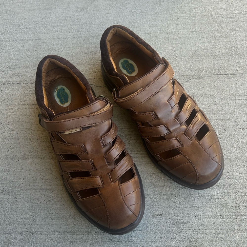 Men's Casual Brown Leather Sandals